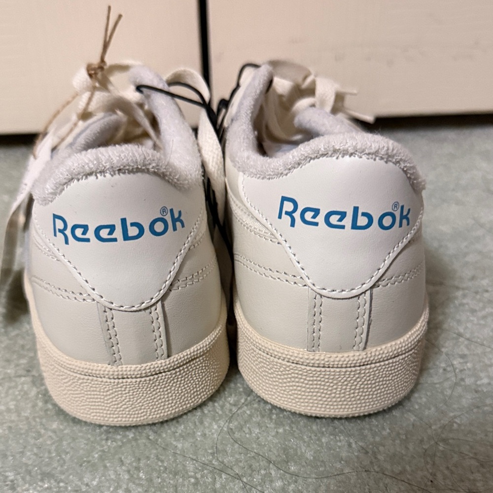Reebok CLUB C 85 VINTAGE CO Women Leather Sneakers -Chalk/Blue-Size 7.5-NWT - Picture 7 of 14
